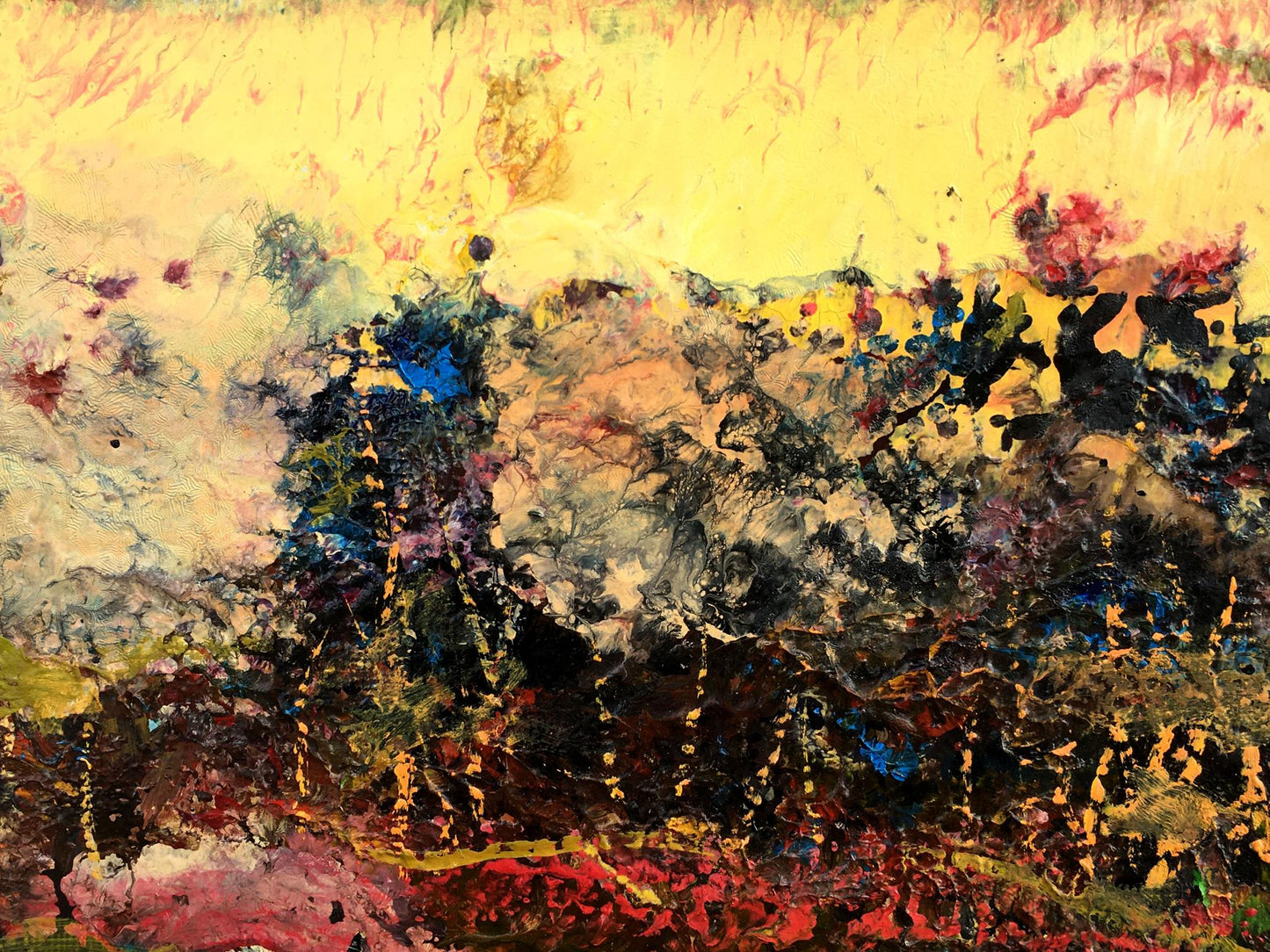 Abstract oil painting Landscape Mazur Vladimir