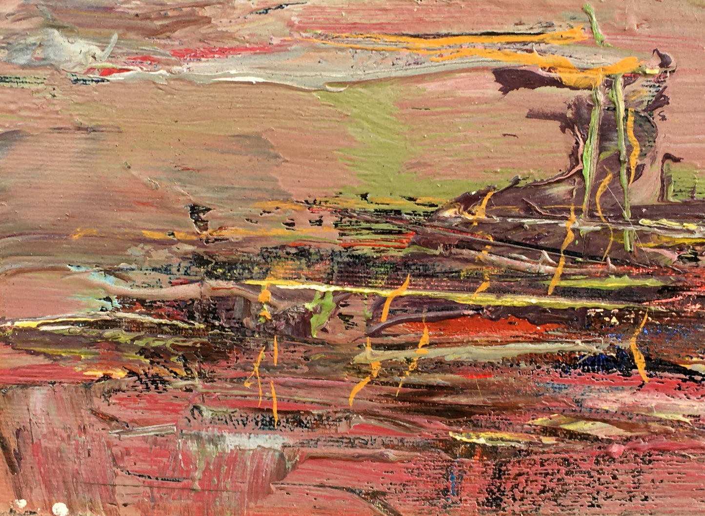 Abstract oil painting Evening Nature Landscape Mazur Vladimir