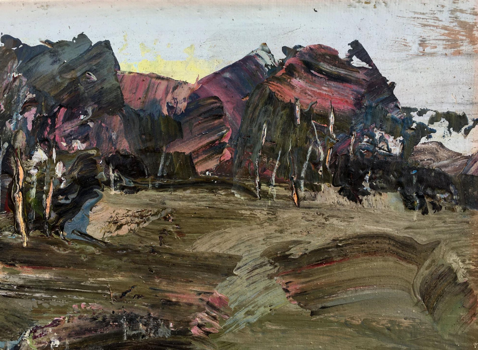 Abstract oil painting Nature Landscape Mazur Vladimir