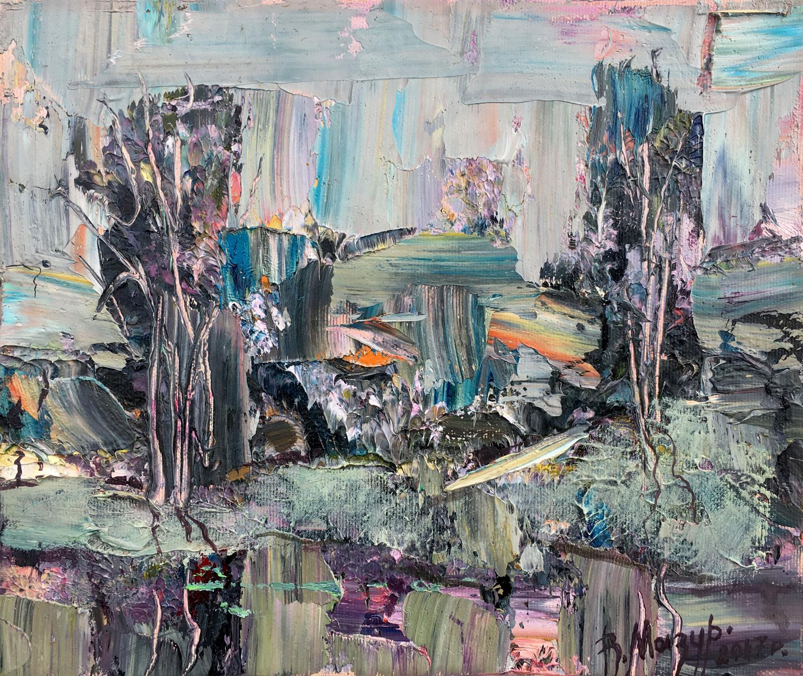 Abstract oil painting After the rain Mazur Vladimir