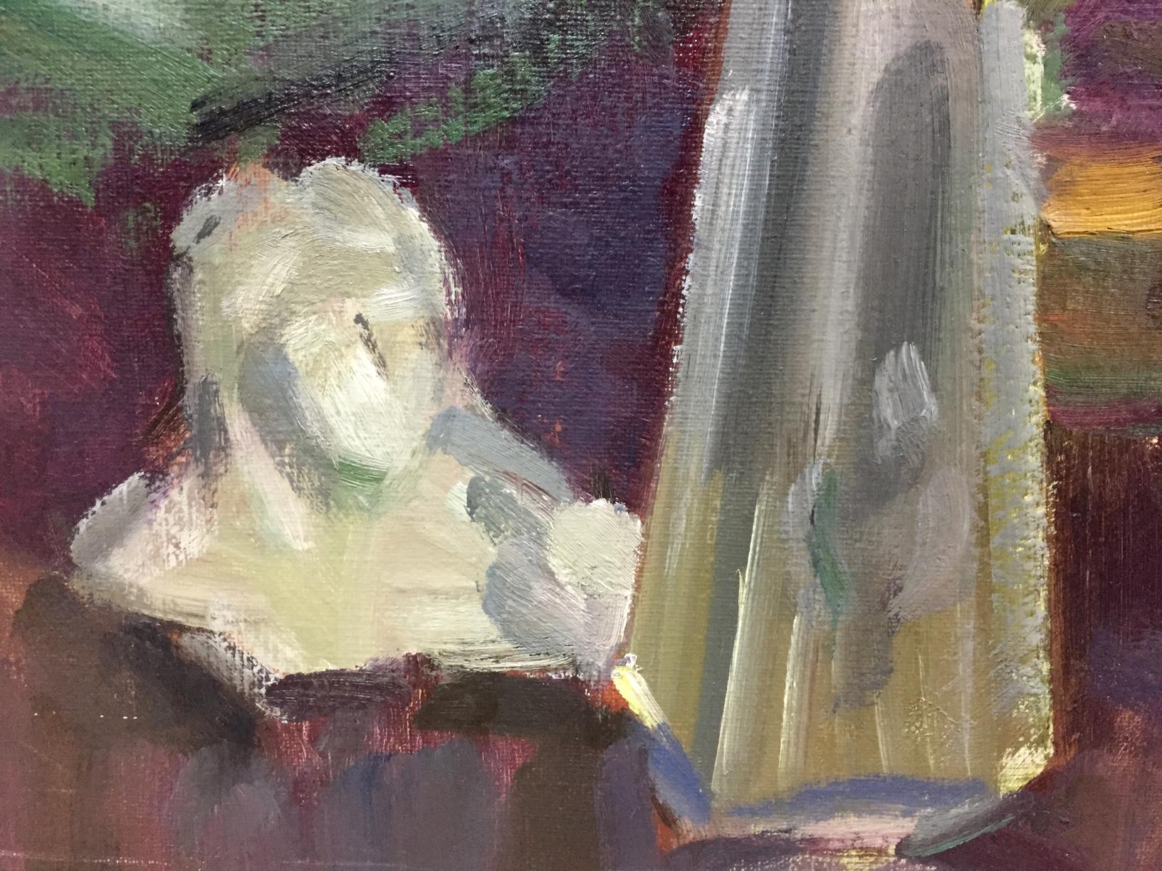 White textured bust oil painting by Kryzhanivskyi Viktor Vladimirovich