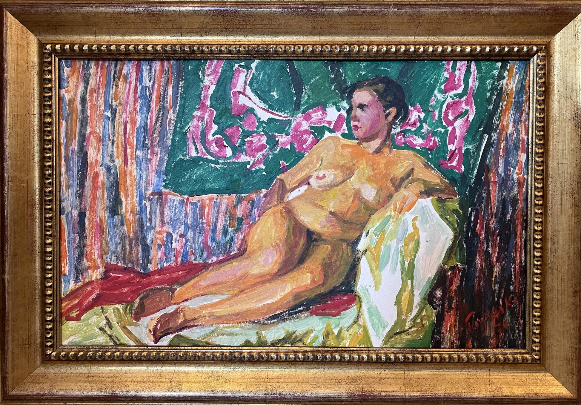 Oil painting Portrait of a female figure Glushchenko Nikolai Petrovich