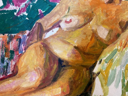 Portrait of a Female Figure brought to life on canvas by Nikolai Petrovich Glushchenko
