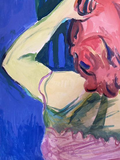 Vibrant abstract oil painting by Glushchenko Nikolai Petrovich
