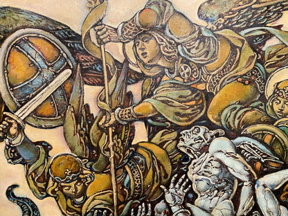Oil painting of Michael the Archangel by Litvinov Oleg Arkad’yevich