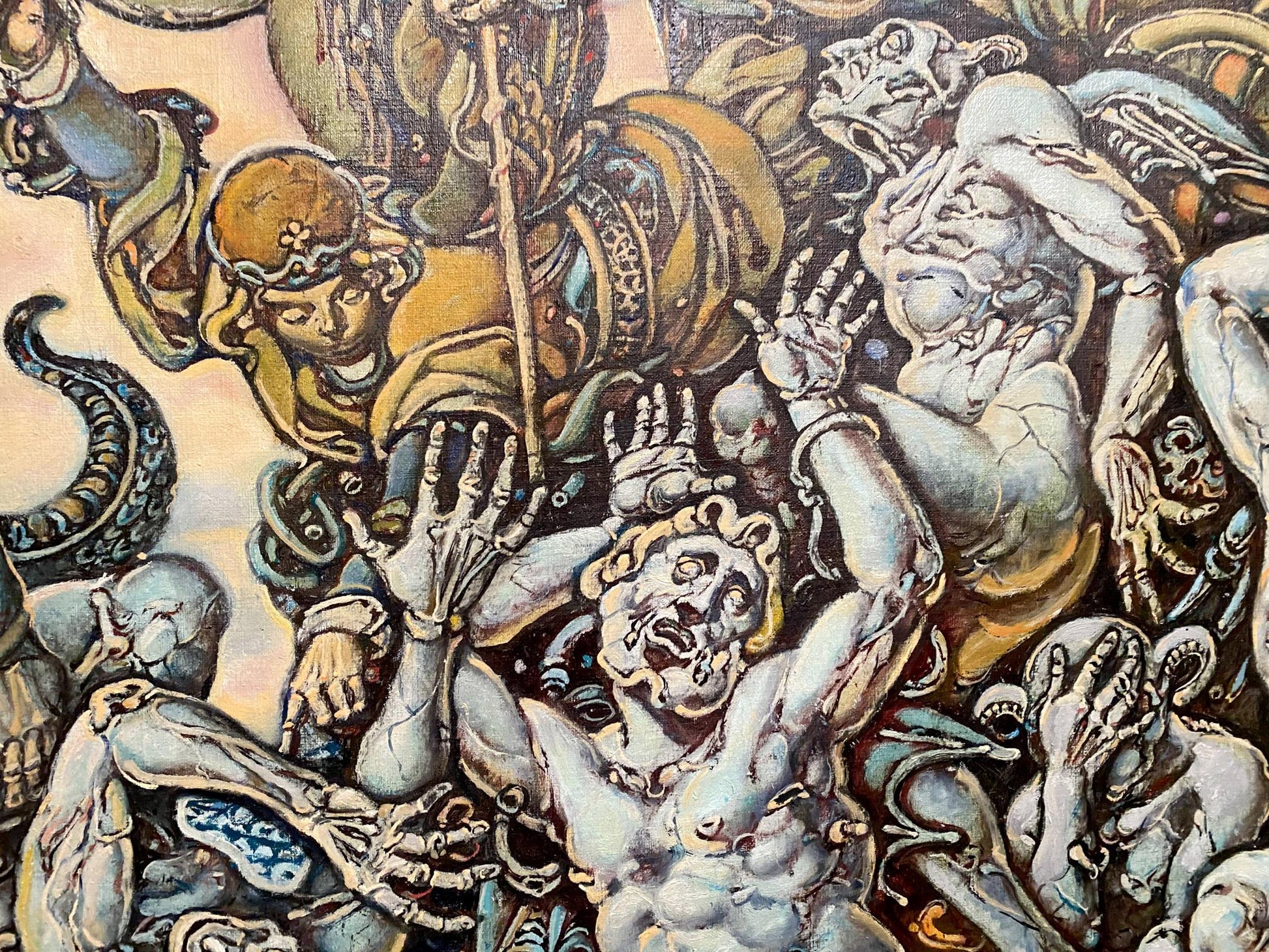 Oil painting of Michael the Archangel by Litvinov Oleg Arkad’yevich