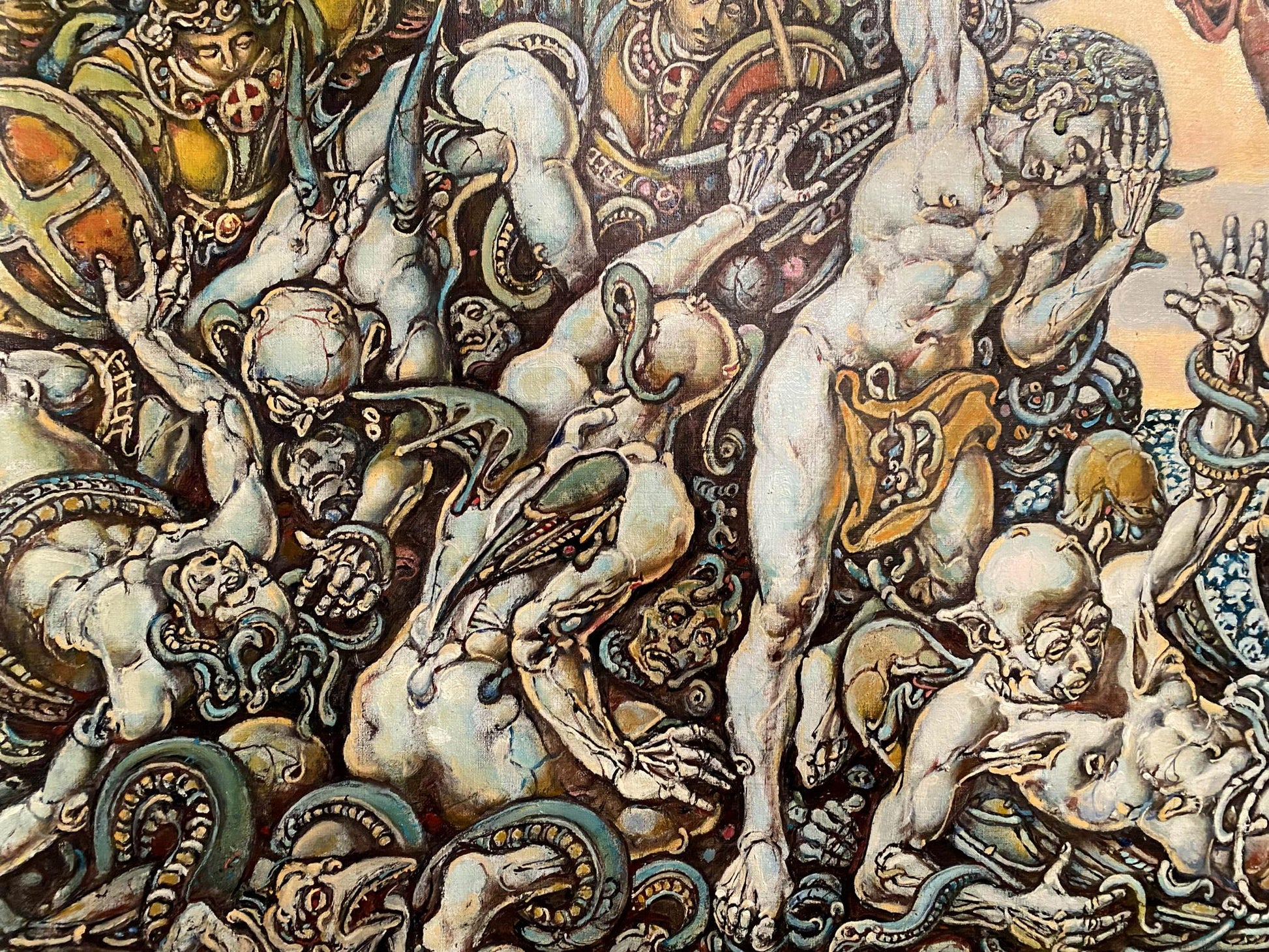 Oil painting of Michael the Archangel by Litvinov Oleg Arkad’yevich