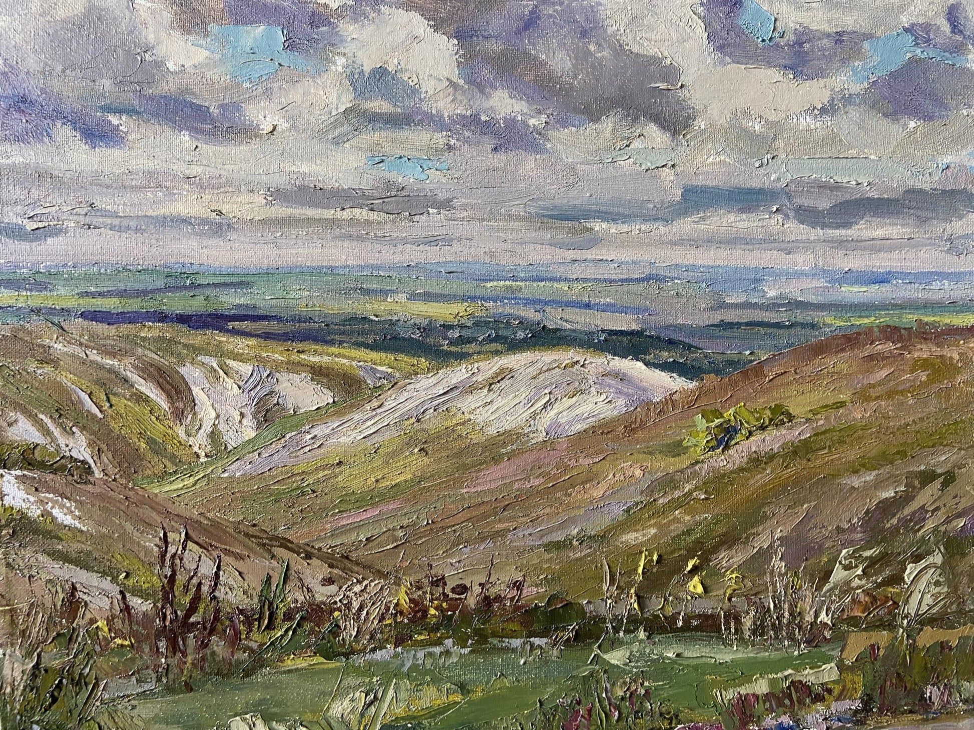Oil painting of White mountains by Gaponchenko Ivan Ivanovich