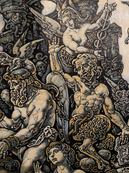 Oil painting of King Oedipus and Sphinx by Litvinov Oleg Arkad’yevich