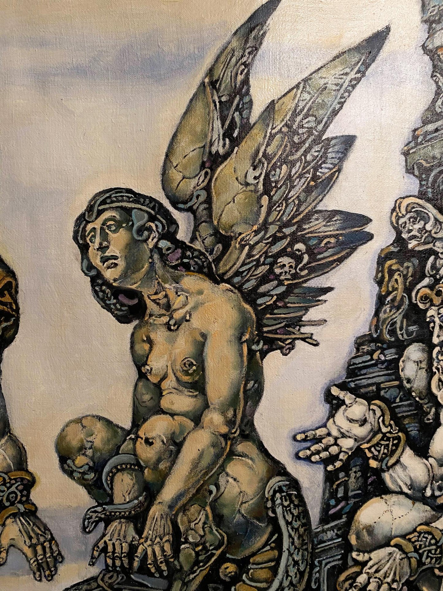 Oil painting of King Oedipus and Sphinx by Litvinov Oleg Arkad’yevich
