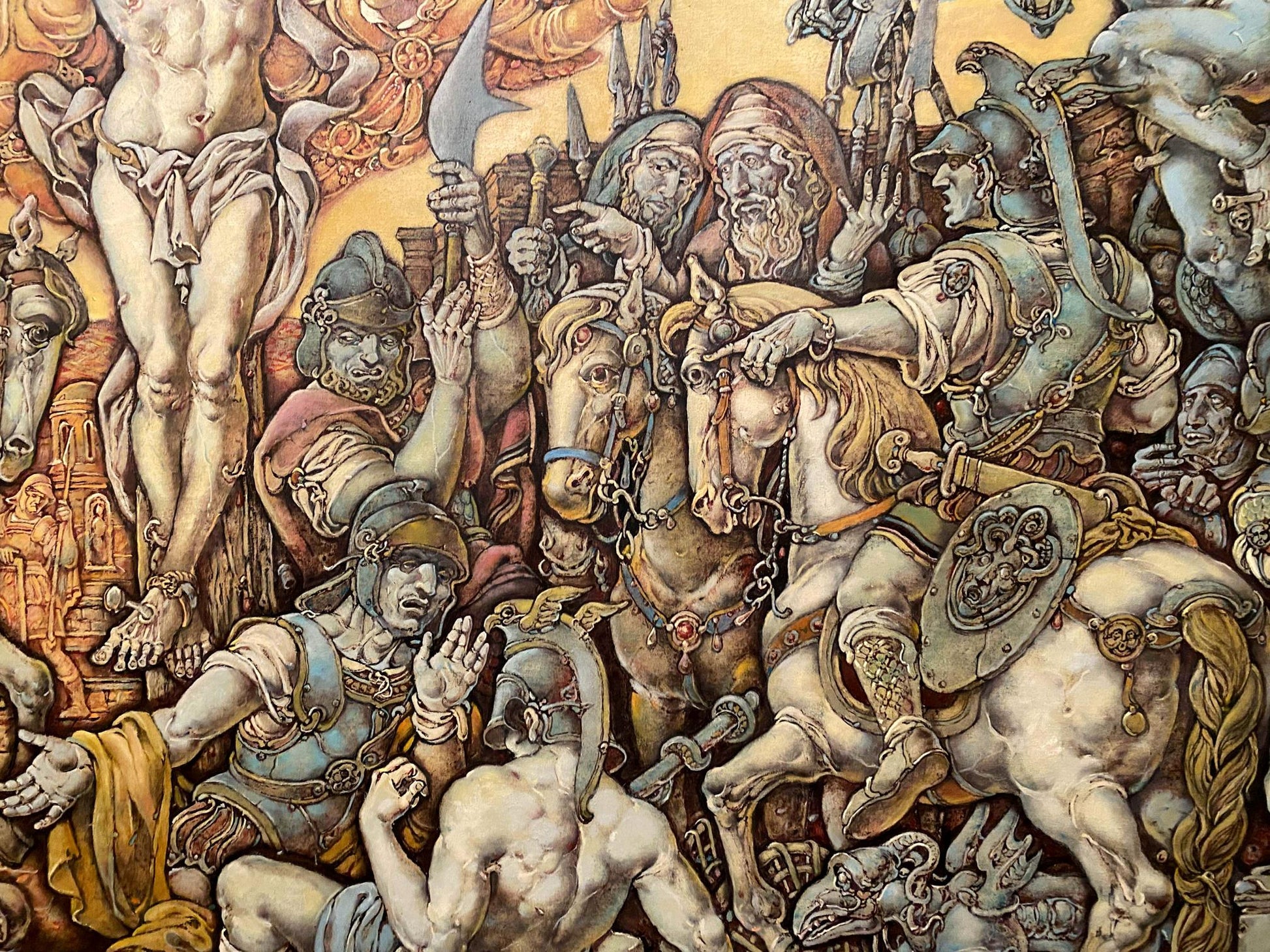 Oil painting Passion of Christ Calvary by Litvinov Oleg Arkad’yevich