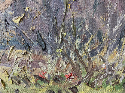 Textured impasto oil painting Deep autumn by Gaponchenko Ivan Ivanovich