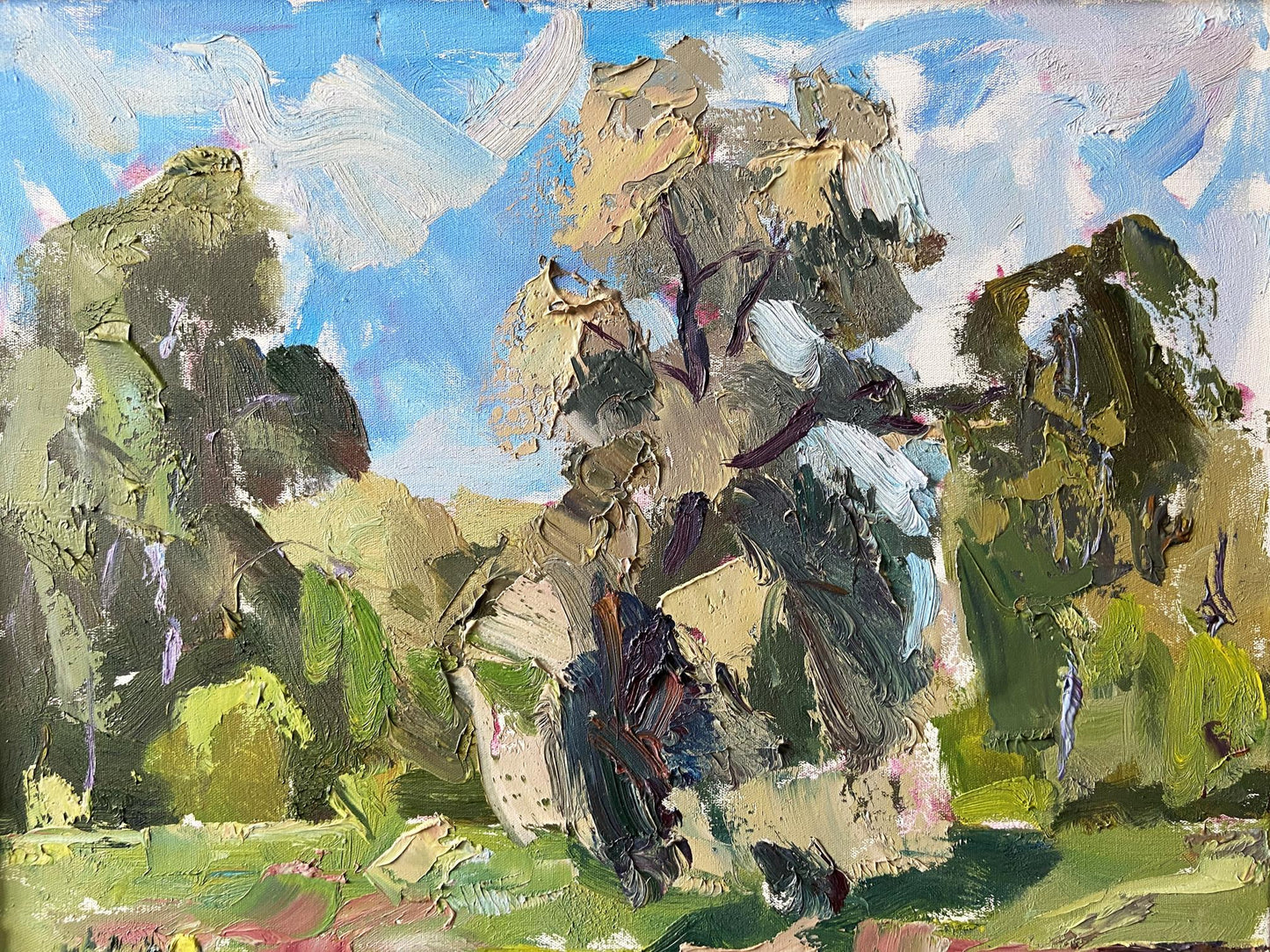 Impasto-textured May Shore oil painting by Gaponchenko Ivan Ivanovich