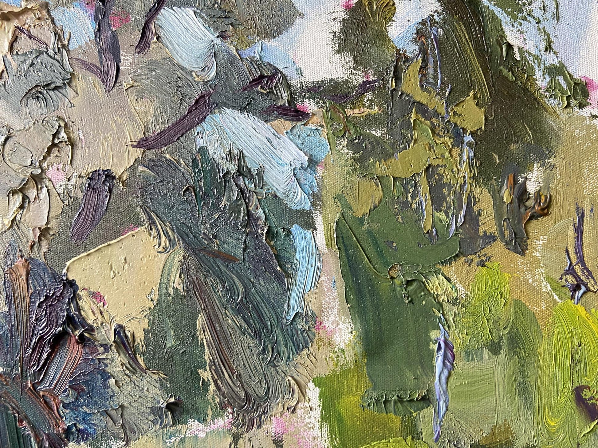 Oil painting May shore by Gaponchenko Ivan Ivanovich