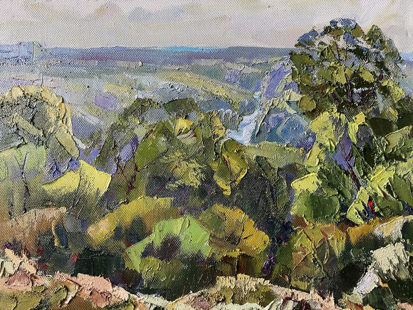 Impasto landscape oil painting by Chuguivsky Gaponchenko Ivan Ivanovich