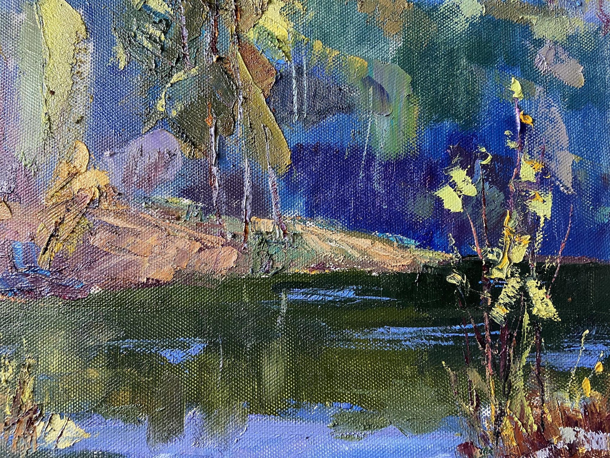 Vibrant impressionist oil painting Not a Boring Summer by Gaponchenko Ivan Ivanovich