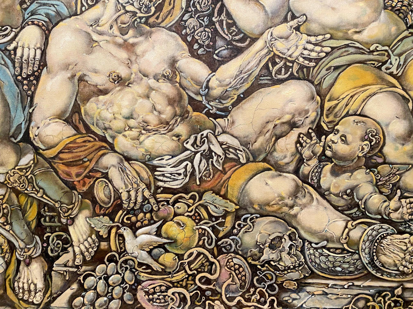 Oil painting of muscular nude male Lot by Litvinov Oleg Arkad’yevich