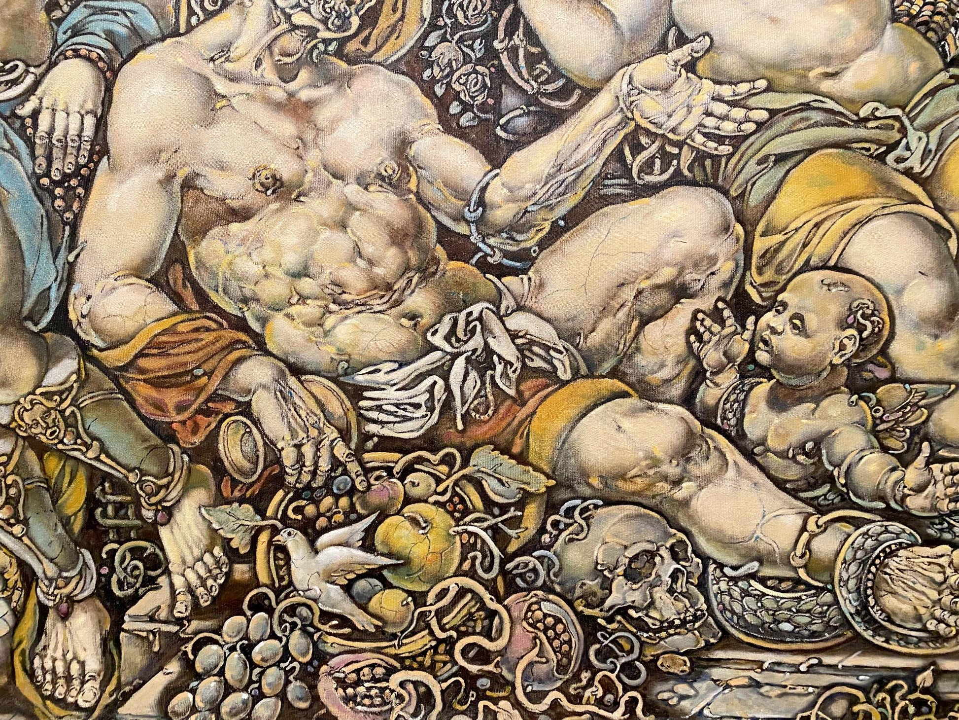 Oil painting of muscular nude male Lot by Litvinov Oleg Arkad’yevich
