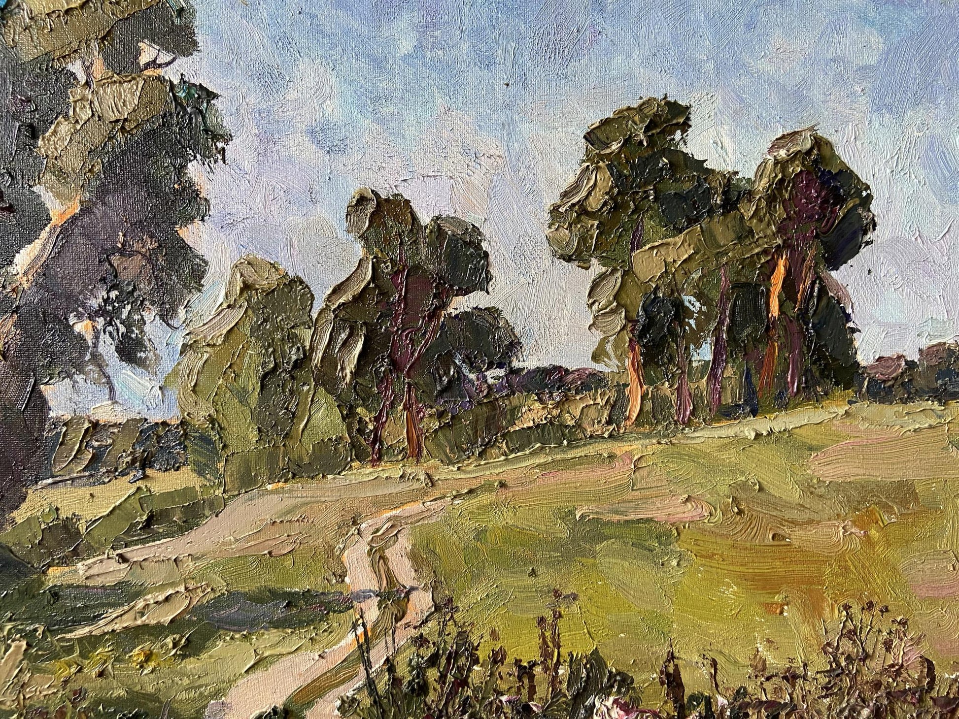 Impasto oil painting Forest Beauty by Gaponchenko Ivan Ivanovich