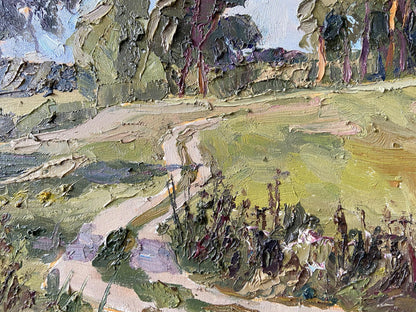 Impasto oil painting Forest beauty by Gaponchenko Ivan Ivanovich