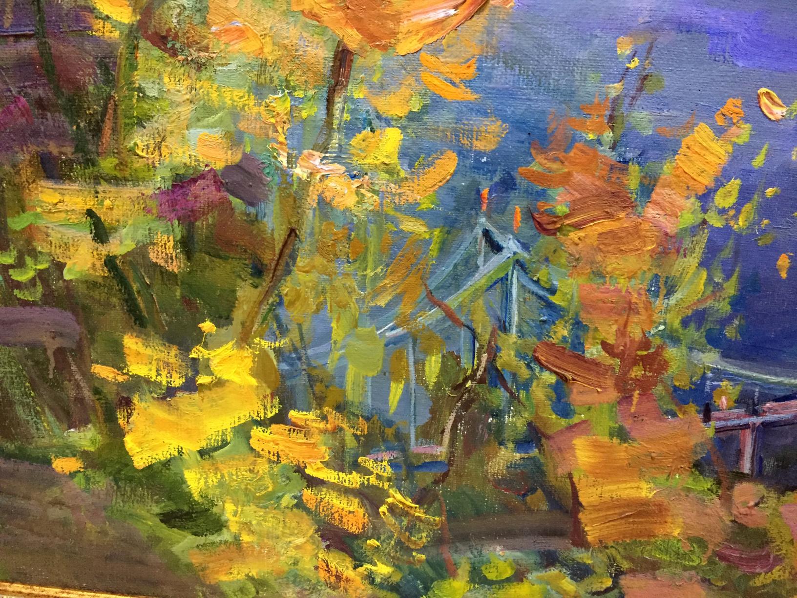 Vibrant impressionist oil painting by Kiev Lelchuk-M.aya Marina Grigorievna