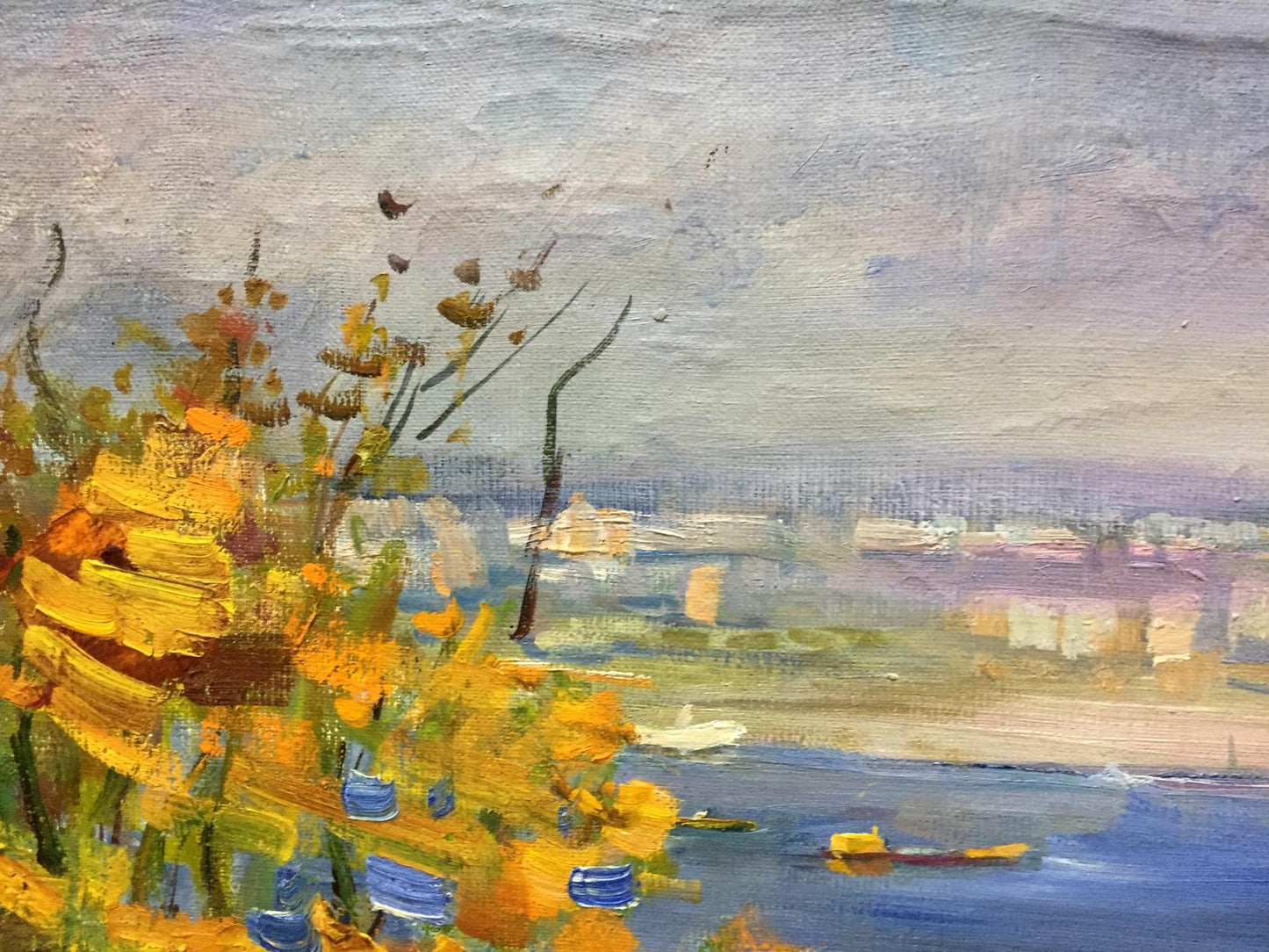 Vibrant impressionist oil painting by Marina Grigor’yevna Kiev Lel’chuk-M.aya