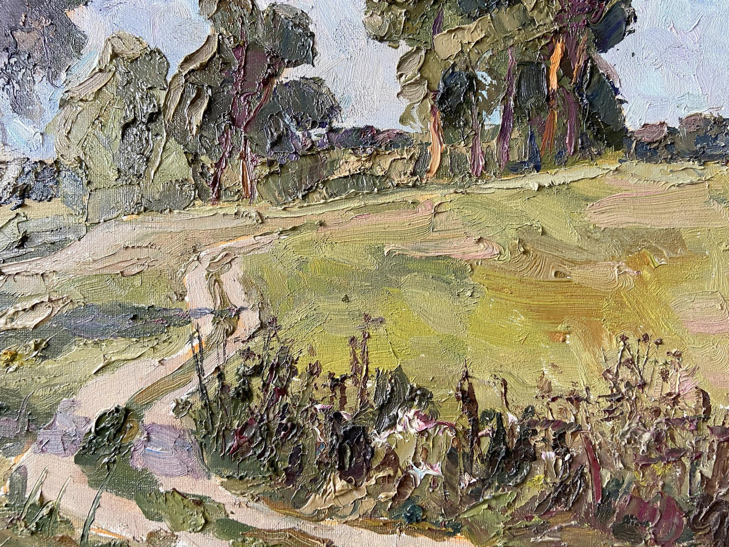 Impasto oil painting Forest beauty by Gaponchenko Ivan Ivanovich