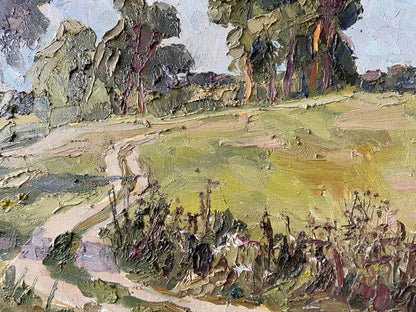 Impasto oil painting Forest beauty by Gaponchenko Ivan Ivanovich