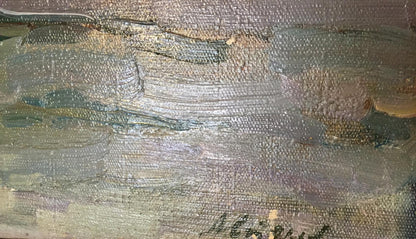 Oil painting Baltic Sea by Strelov Arkady Efimovich textured canvas