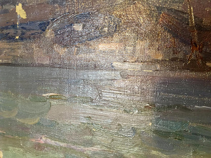 Textured oil painting of Baltic Sea by Strelov Arkady Efimovich