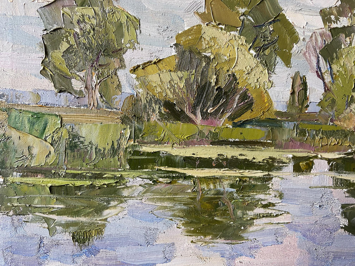 Impasto oil painting River of Dreams by Gaponchenko Ivan Ivanovich