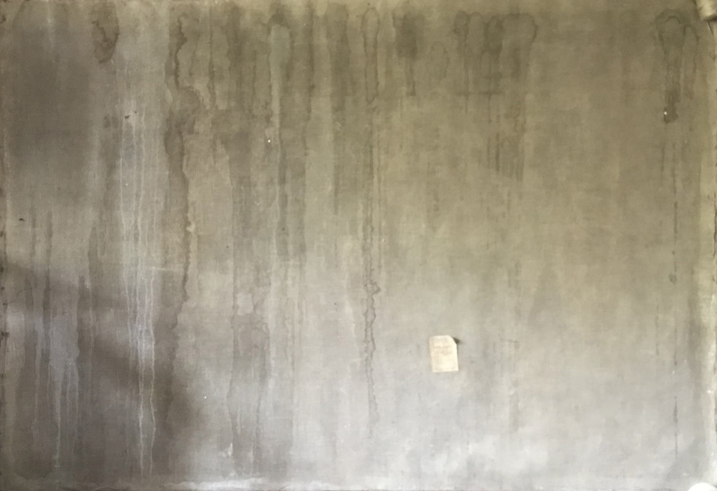 Oil painting Lenin on embankment by Mykhailo Tsalovich Loshak on weathered concrete wall