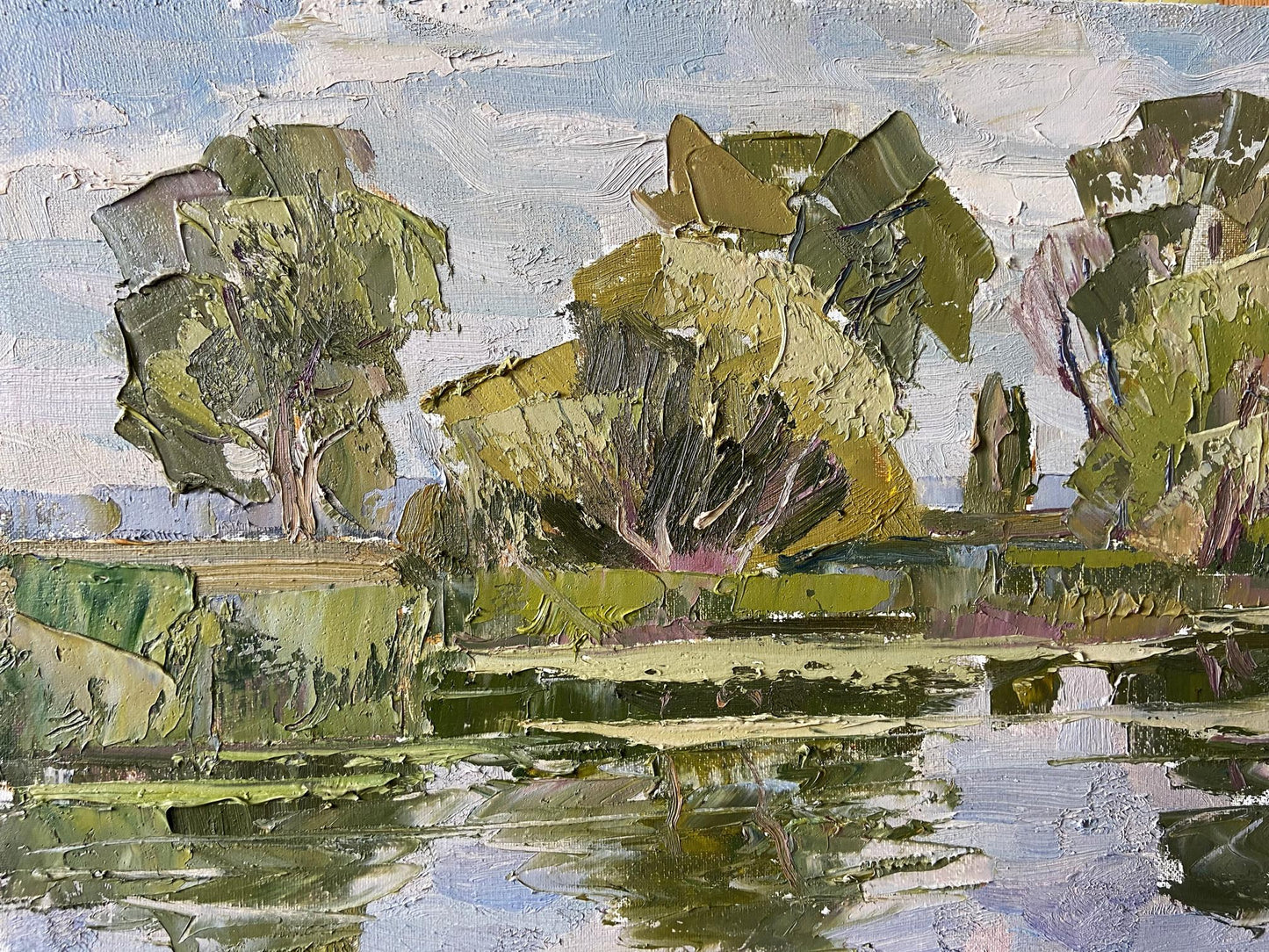 Impasto Oil Painting River of Dreams by Gaponchenko Ivan Ivanovich