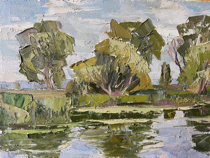 Impasto Oil Painting River of Dreams by Gaponchenko Ivan Ivanovich