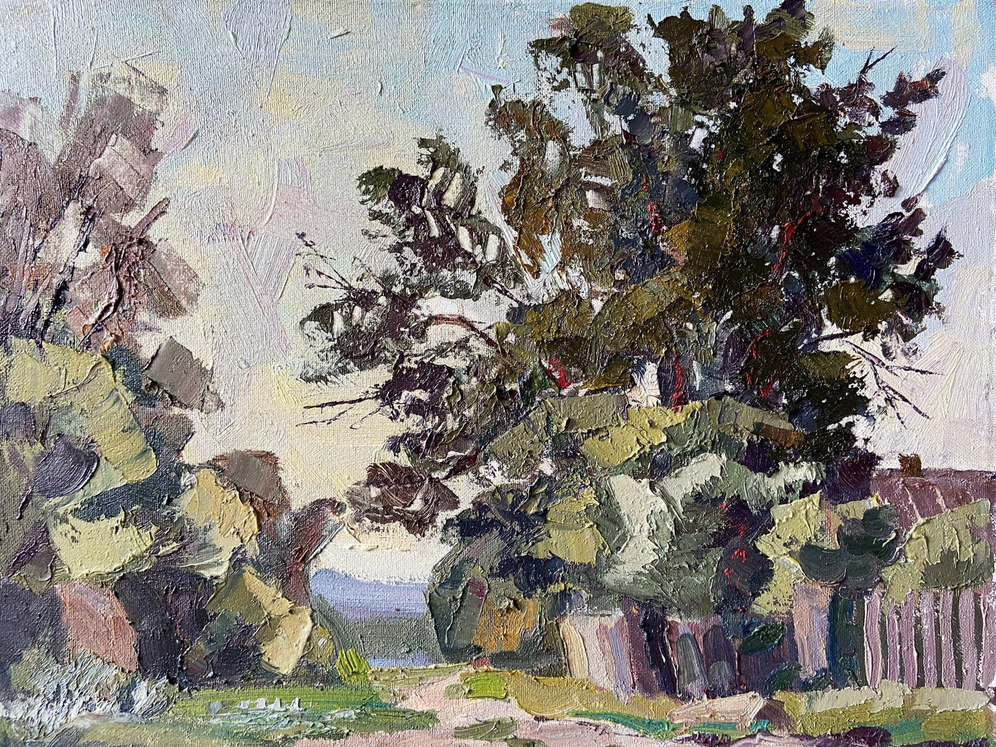 Impressionistic oil painting Road to the River by Gaponchenko Ivan Ivanovich
