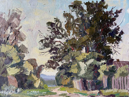 Impressionistic oil painting Road to the River by Gaponchenko Ivan Ivanovich