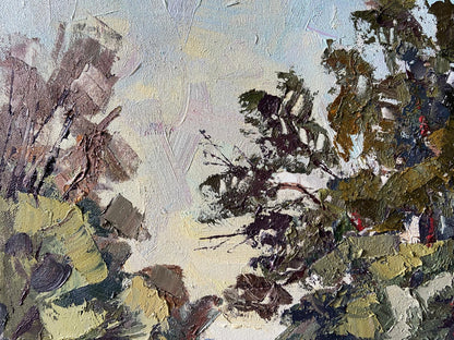 Impasto oil painting Road to the River by Gaponchenko Ivan Ivanovich