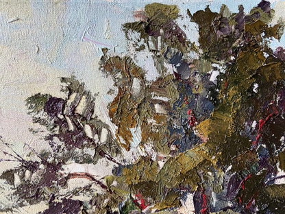 Impasto oil painting Road to the River by Gaponchenko Ivan Ivanovich