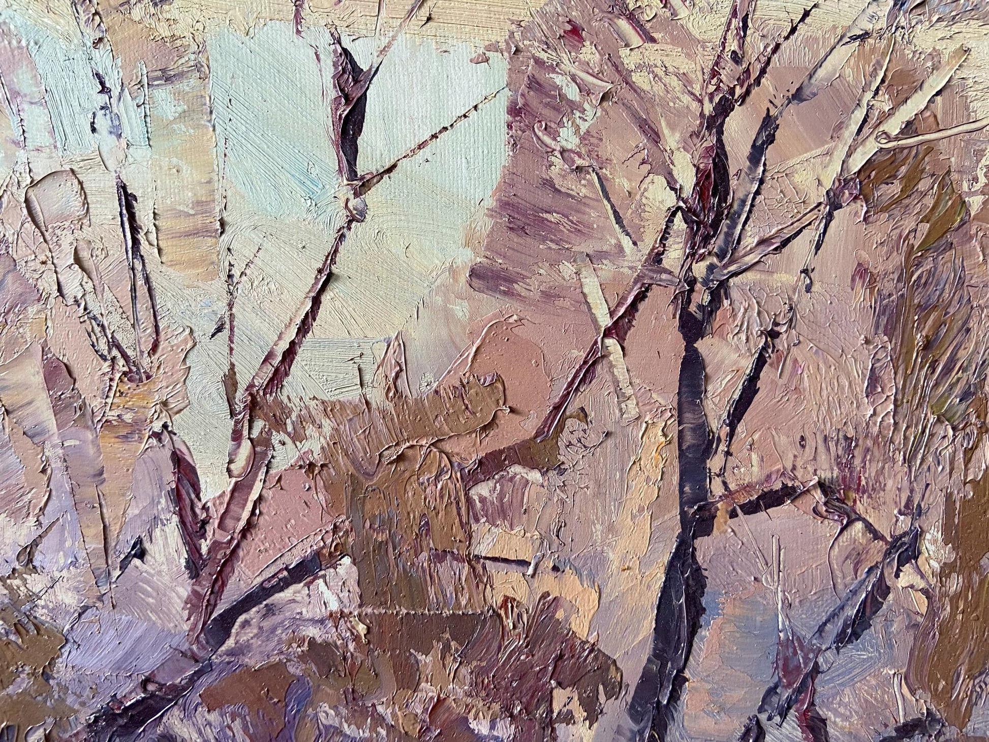 Oil painting Evening on the Vorskla river by Gaponchenko Ivan Ivanovich