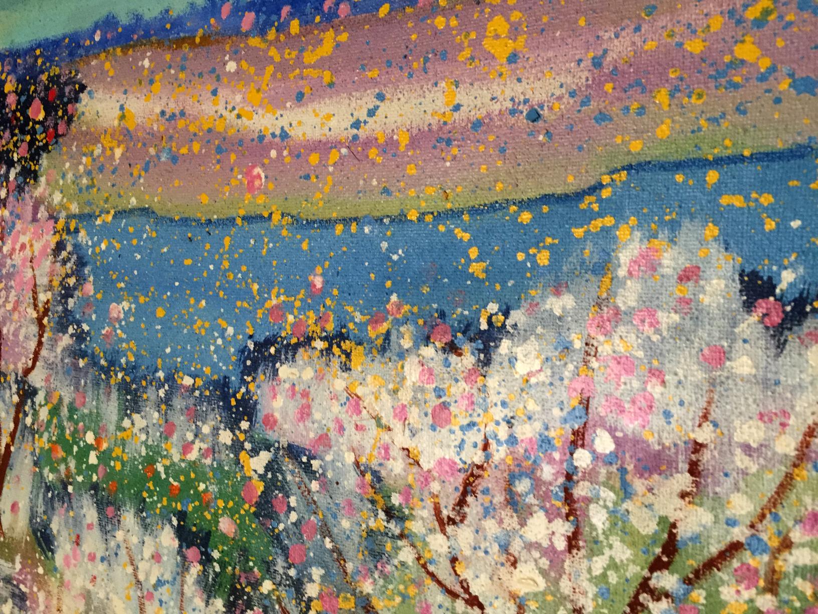 Vibrant abstract oil painting Pavasaris by Danne Eric Edmundovich