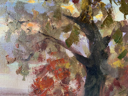 Oil painting Autumn evening by Gaponchenko Ivan Ivanovich