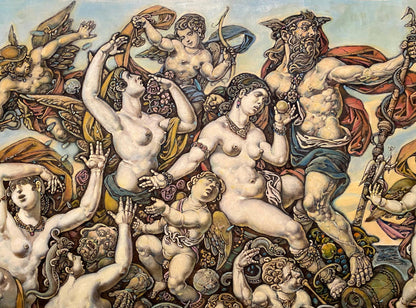 Oil painting of Neptune and Amphitrite by Litvinov Oleg Arkad’yevich