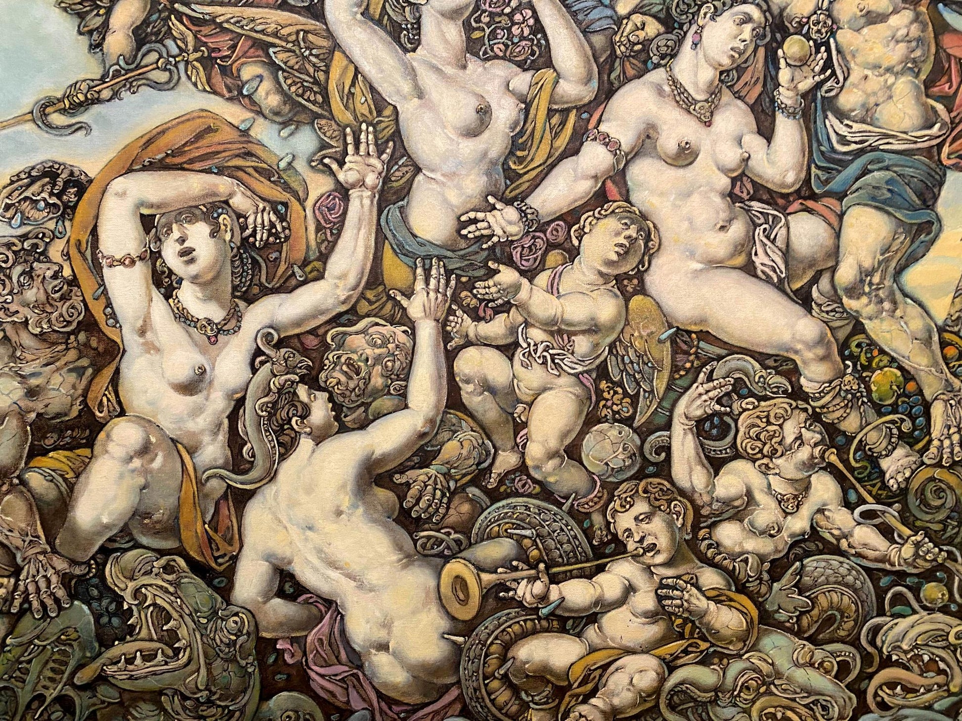Oil painting of Neptune and Amphitrite by Litvinov Oleg Arkad’yevich