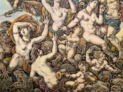 Oil painting of Neptune and Amphitrite by Litvinov Oleg Arkad’yevich