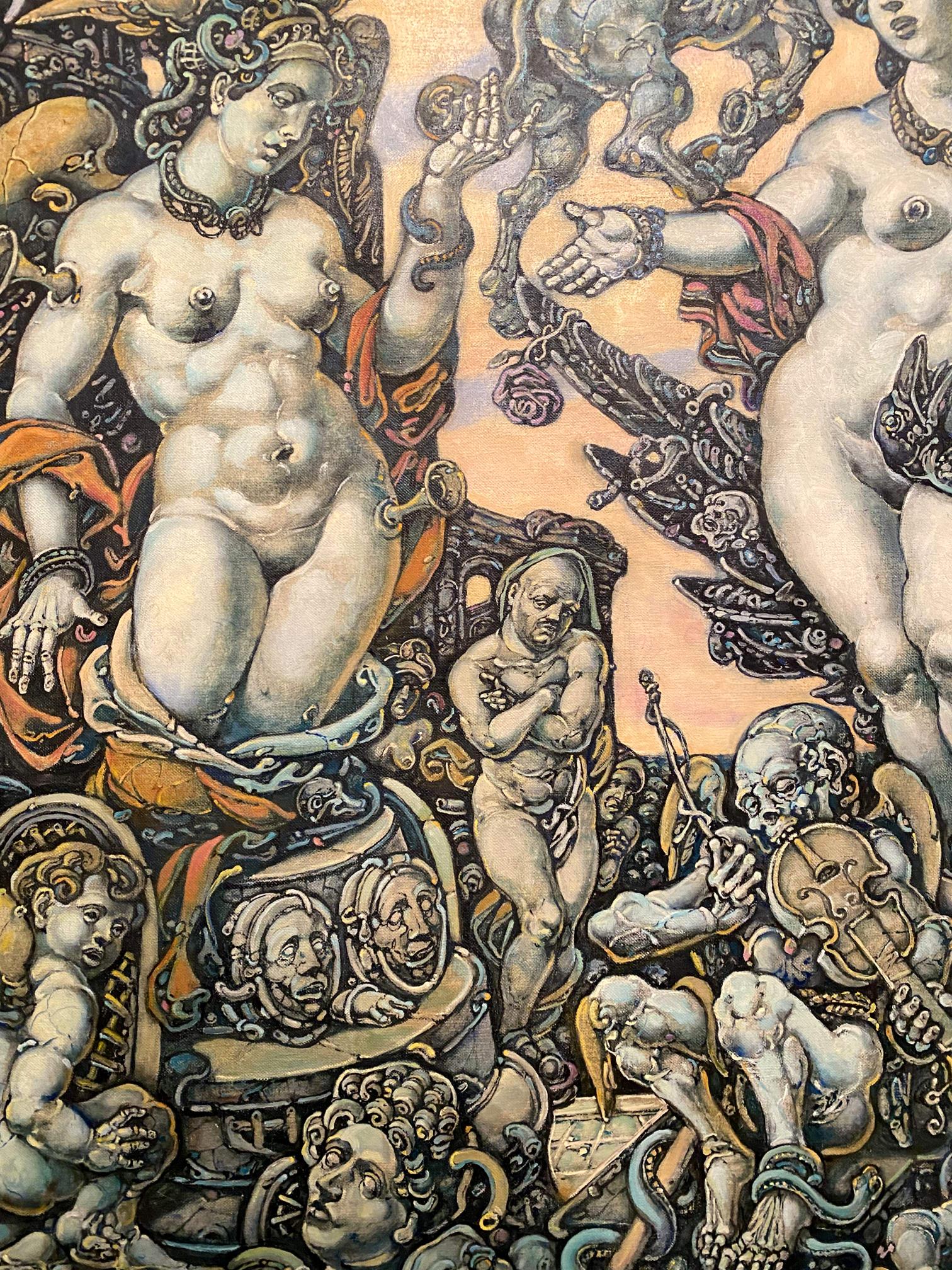 Oil painting Apotheosis of Leda by Litvinov Oleg Arkad’yevich, nude figure