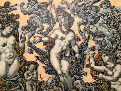Oil painting Apotheosis of Leda by Litvinov Oleg Arkadyevich, nude female figure