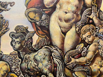 Oil painting portrait of Mars and Venus by Oleg Litvinov