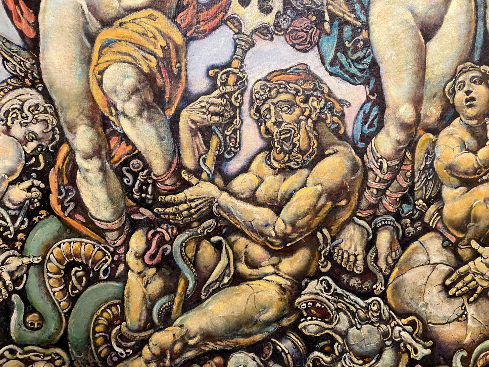 Oil painting portrait of Mars and Venus by Oleg Litvinov