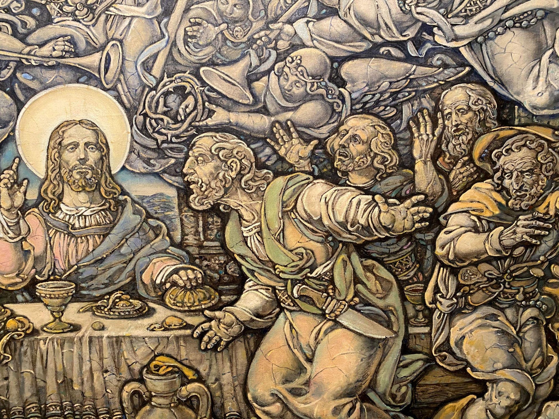 Oil painting of The Last Supper by Litvinov Oleg Arkad’yevich