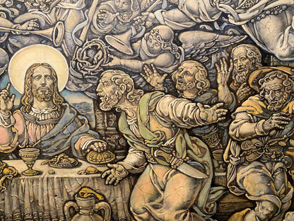 Oil painting of The Last Supper by Litvinov Oleg Arkad’yevich